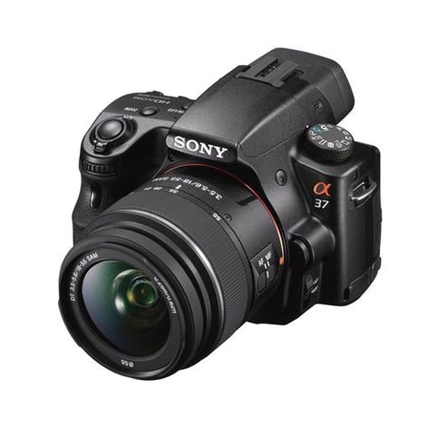 Nowy aparat Sony α37 z uchylnym ekranem LCD