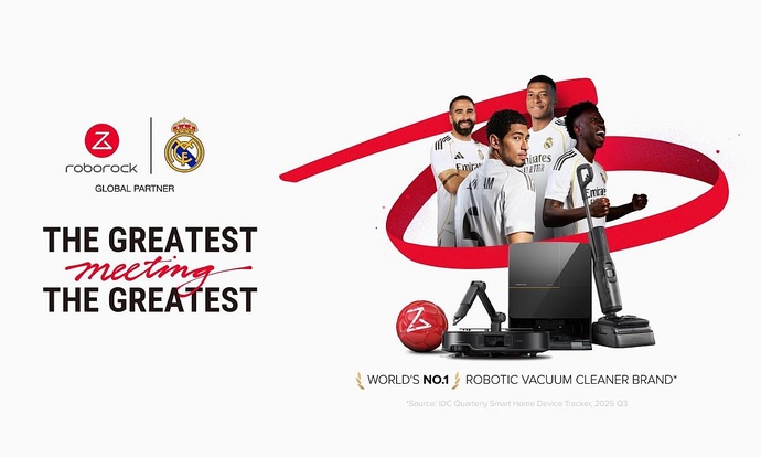 Roborock nawiązuje strategiczną współpracę z klubem piłkarskim Real Madryt!