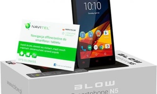 Blow N5 Czarny + mapa Navitel PL (75-024#)