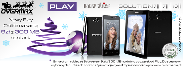 Overmax i startery Nowy PLAY Online