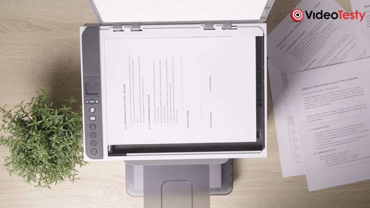 Widok na drukarkę laserową od góry