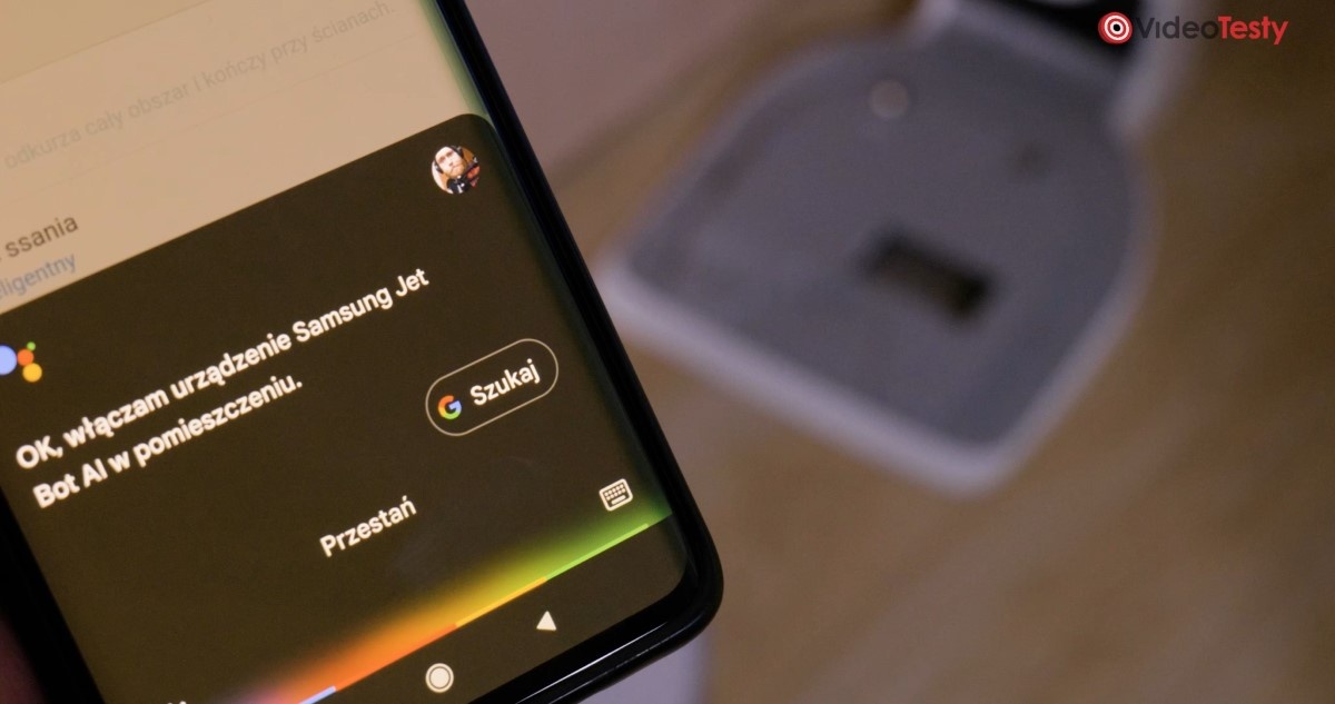 Korzystanie z asystenta Google Samsung Jet Bot AI+