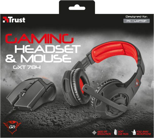 Trust GXT 784 Gaming headset & mouse (21472)