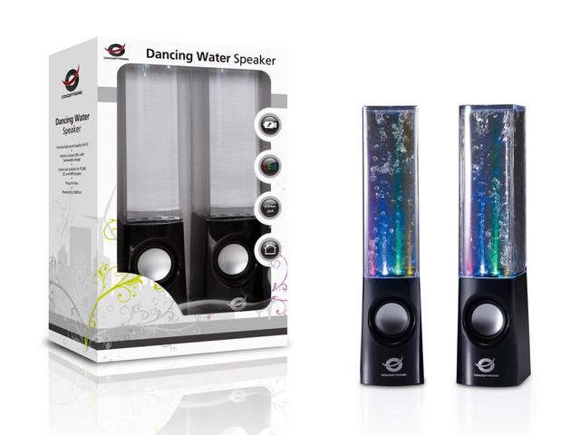 Conceptronic Dancing Water (CLLDWASPKB) - niezwykłe głośniki z efektem wodnym