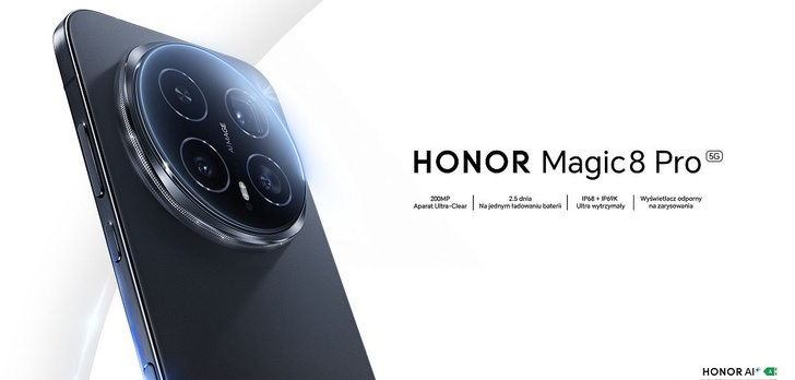 Premiera Honor Magic8 Pro w Polsce - fotograficzny flagowiec z AI w nowej odsłonie!