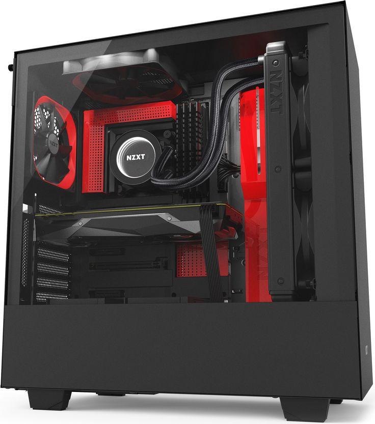 Nzxt H500i, okno, czarno czerwony (CA-H500W-BR) Nzxt H500i, okno, czarno czerwony (CA-H500W-BR)