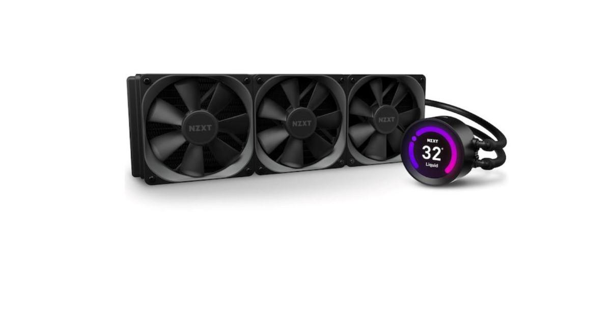NZXT Kraken Z3 z radiatorem na białym tle