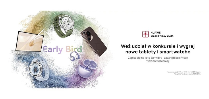 Weź udział w konkursie zapowiadającym Black Friday z Huawei i wygraj nagrody rzeczowe!
