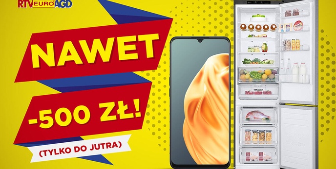 Oszczędź nawet do 500 złotych! Wśród rabatów smartfon OPPO i lodówka LG