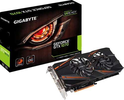 Gigabyte GeForce GTX 1070 WINDFORCE OC 8GB GDDR5 (256 bit) HDMI,