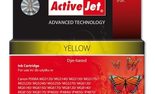ActiveJet AC-526YR tusz żółty do drukarki Canon (zamiennik Canon CLI-526Y) Premium/ chip