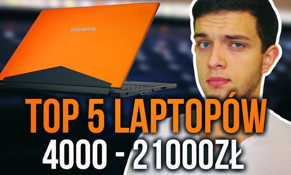 TOP 5 Gamingowych Laptopów - Budżet 4000-21 000 zł