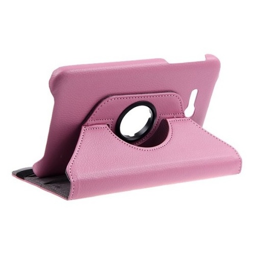 WEL.COM Etui obrotowe 360° Galaxy Tab 3 7" Lite T110/T111 jasnoróżowe