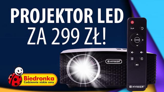 Hykker LED Vision 180 - Tani projektor dostępny w Biedronce!