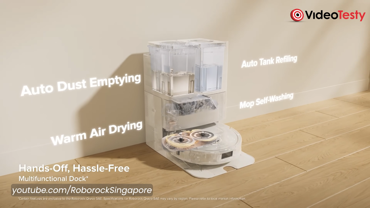 Roborock Qrevo 5AE w stacji