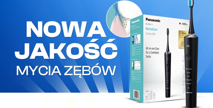 Panasonic DentaCare Series 800 EW-DC75 - dwa rodzaje ruchu zamiast wyścigu na wibracje