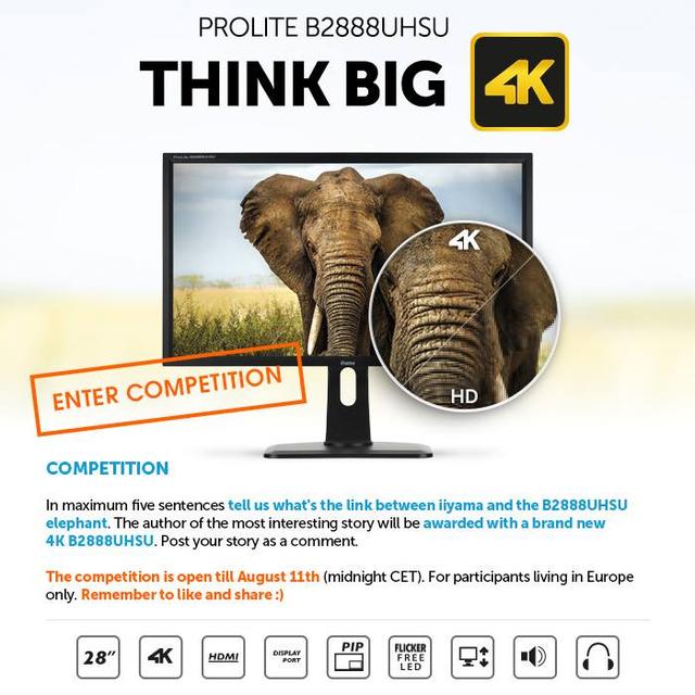 Konkurs Firmy iiyama Z Monitorem 4K