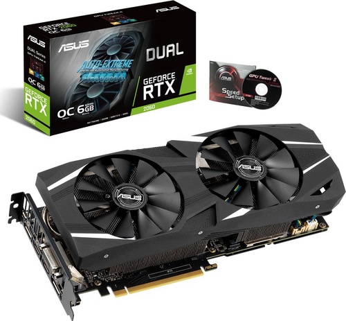 Asus GeForce RTX 2060 DUAL OC 6GB GDDR6 192BIT 2HDMI/2DP/DVI-D