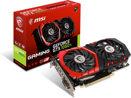 MSI GeForce GTX 1050 Ti GAMING 4GB GDDR5 (128 Bit) HDMI, DP, DVI-D,