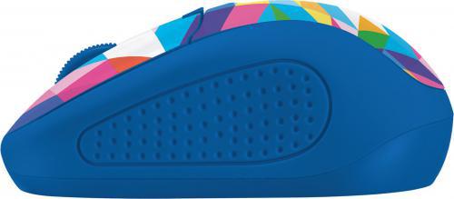 Trust Primo Wireless Mouse - blue geometry