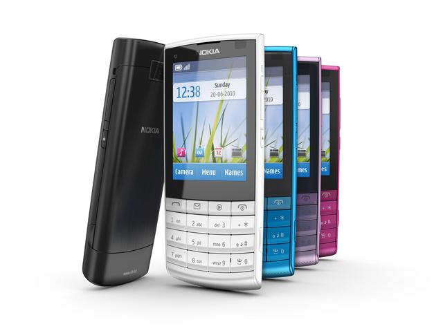 Superpłaski telefon Nokia X3-02 typu „Touch and Type”