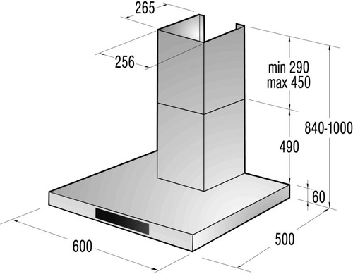 Gorenje Okap kominowy DT6545AXS