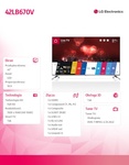 LG 42'' LED 42LB670V