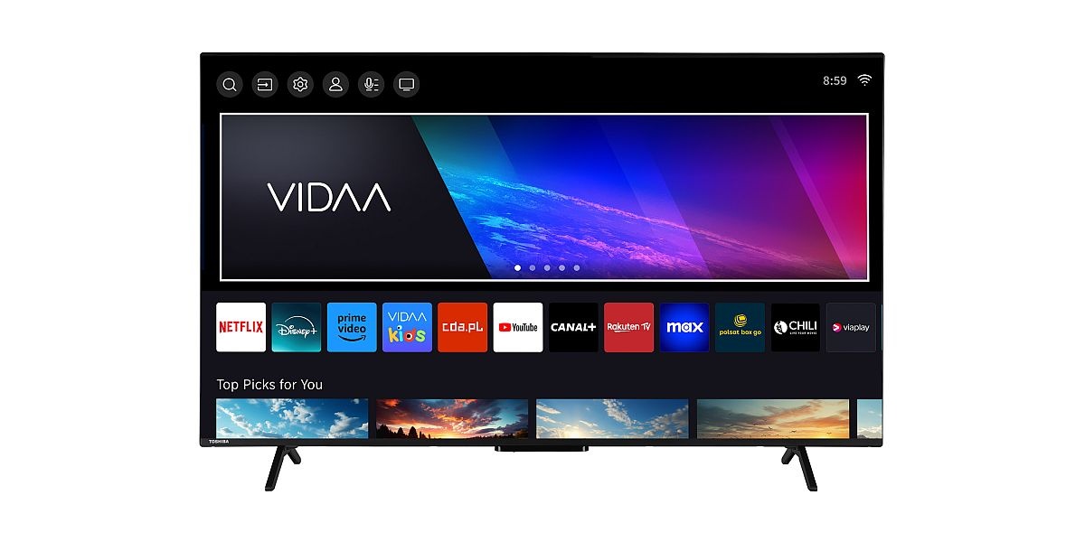 Platforma streamingowa Max na telewizorach JVC i Toshiba z VIDAA