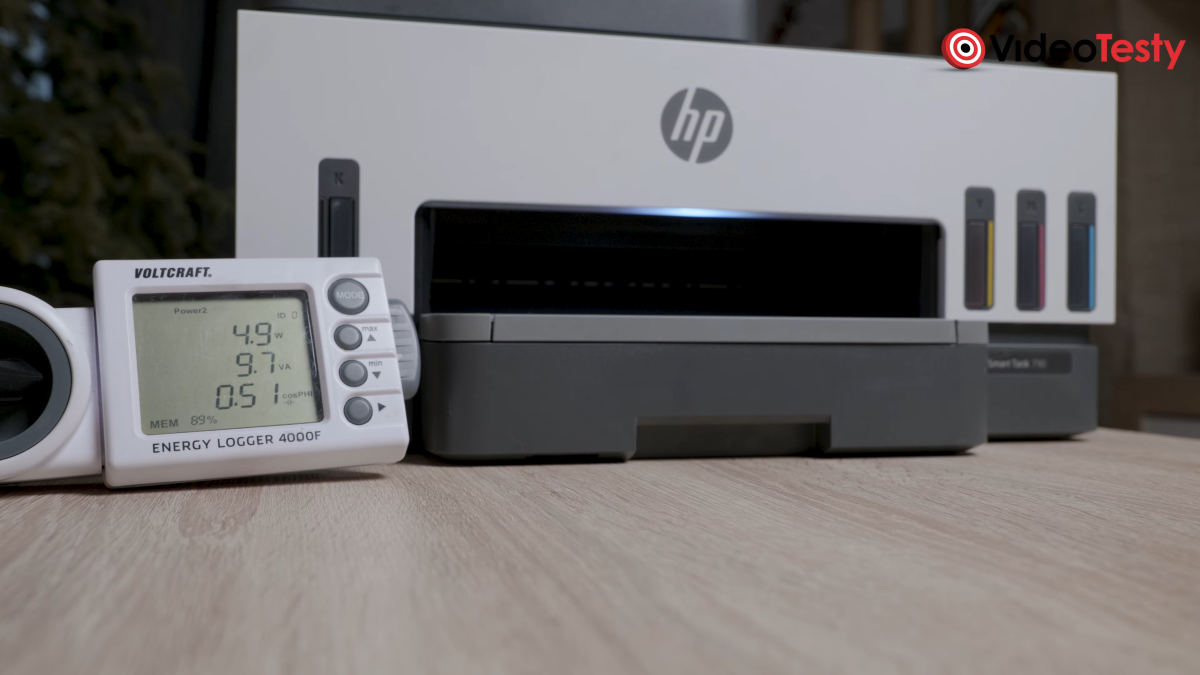 Test poboru prądu w HP Smart Tank 790