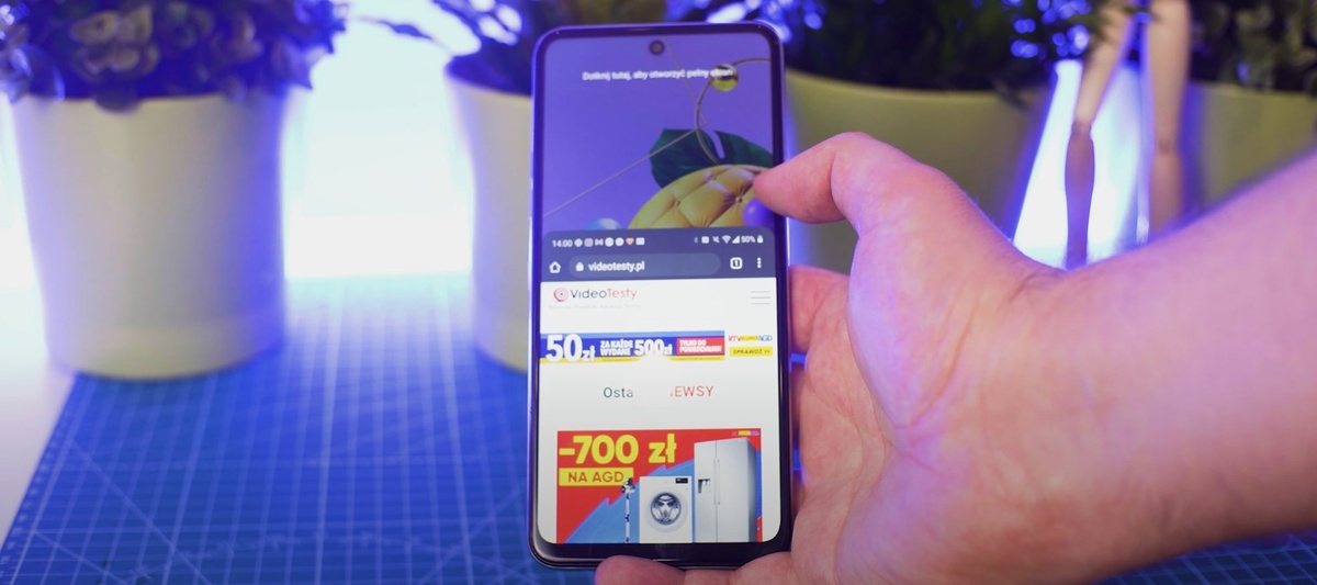 LG K52 ma duży ekran, którego przestrzeń roboczą prosto zmniejszymy