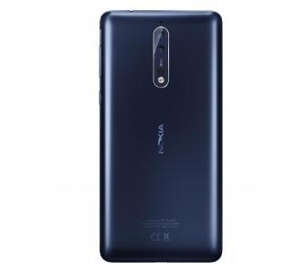 Nokia 8 (niebieski matowy) + VR Zeiss + etui Soft Touch Cover (czarny)