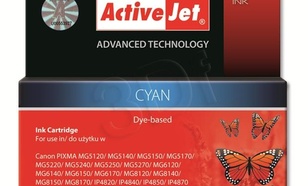 ActiveJet AC-526CR tusz cyan do drukarki Canon (zamiennik Canon CLI-526C) Premium/ chip