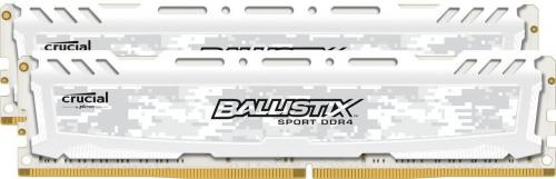 Crucial Ballistix Sport LT White 16GB [2x8GB 2400MHz DDR4 CL16 DRx8 1.2V DIMM] Szybka dostawa! Atrakcyj..