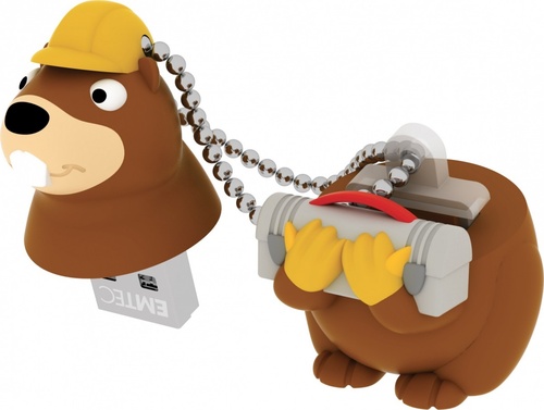EMTEC Pendrive 8GB Building Beaver The Animalitos