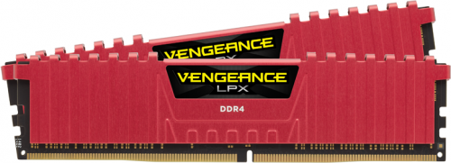 Corsair Vengeance LPX DDR4, 2x8GB, 3733MHz, CL17, czerwony (CMK16GX4M2B3733C17R)