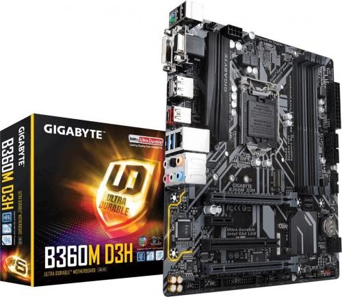 Gigabyte B360M D3H ( LGA 1151 ; 4x DDR4 RDIMM ; Micro ATX ; CrossFire