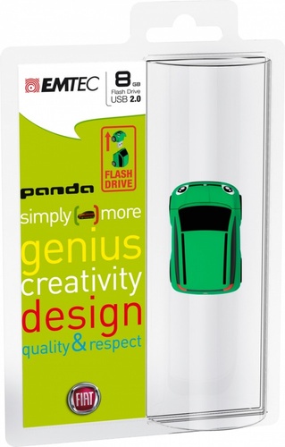 EMTEC Pendrive 8GB Fiat Panda Green F103