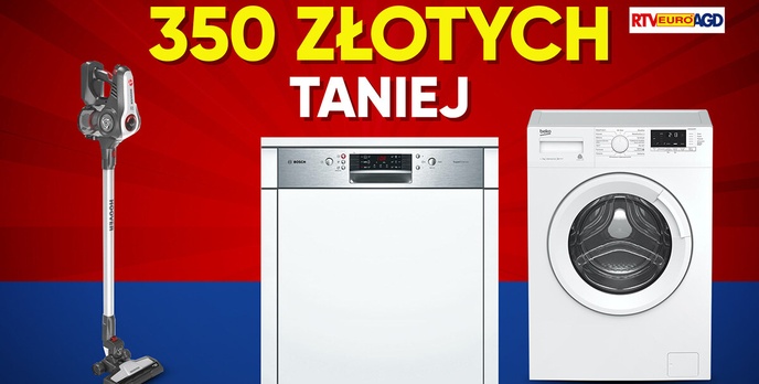 Nawet 350 złotych taniej z RTV Euro AGD!