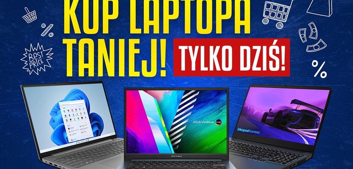 Laptopy taniej tylko do dziś! Sprawdzone promocje na środę