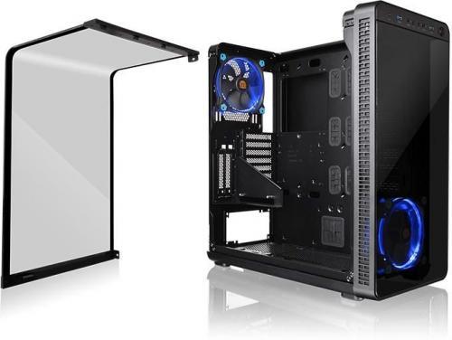 Thermaltake View 37 Riing Blue Gull-Wing Glass E-ATX - Czarny