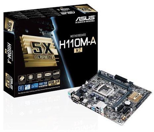 Asus H110M-A/M.2/CSM, H110, DDR4, SATA3, M.2, USB 3.0, uATX
