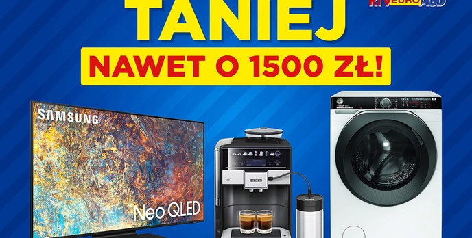 Taniej nawet o 1500 złotych! 75-calowy telewizor, ekspres lub pralka