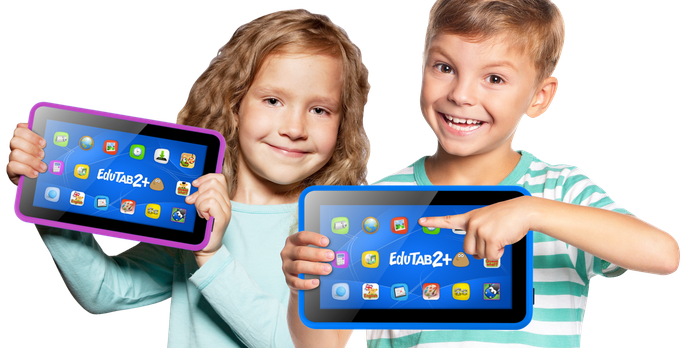 Edutab 2+ : Multimedialno- Edukacyjny Tablet Overmax Dla Dzieci od 7 Lat!