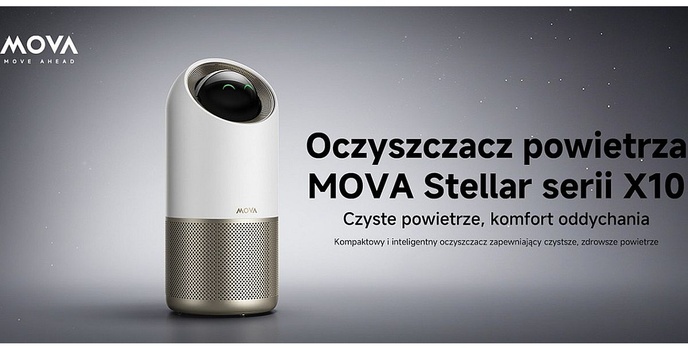 Premiera osobistego oczyszczacza Mova Stellar X10 - Czyste powietrze, które otula zamiast uderzać!