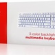 Gembird multimedialna podświetlenie/cyrylica/biała-KB-UML3-01-W-RU
