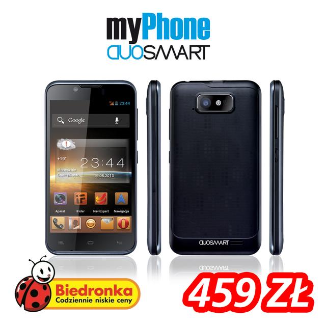 myPhone DuoSmart z obniżoną ceną i darmowym internetem na rok w Biedronce!