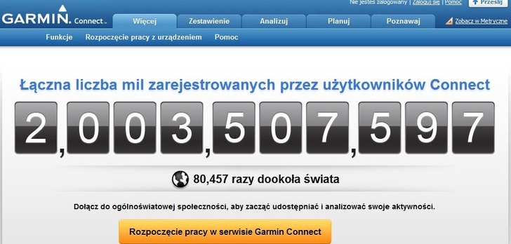 Garmin Connect - dwa miliardy powodów do aktywnego świętowania