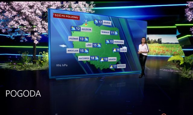 Nowa prognoza pogody w TVP skorzysta z silnika Unreal Engine