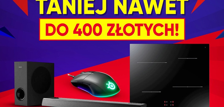 Taniej nawet do 400 złotych! Myszka, ekspres, soundbar i tym niepodobne