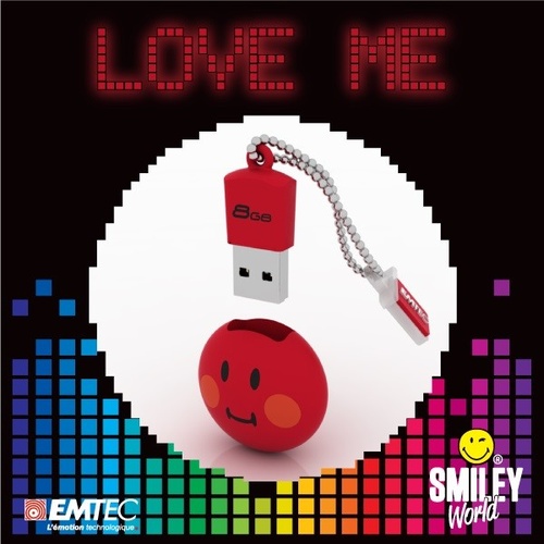 EMTEC Pendrive 8GB Smilley World Shame Red SW102